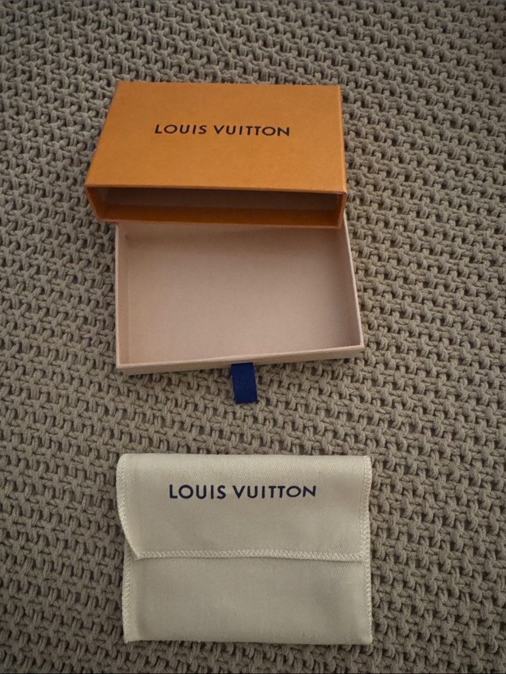 Louis Vuitton Orange Box with Cream Dust Pouch